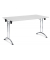 Klapptisch MODUL, 160x70cm (BxT), 73cm (H), Holz, rechteckig, lichtgrau / chrom