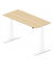 Sitz-Steh-Schreibtisch Comfort MULTI M pro, elektrisch h&ouml;henverstellbar, 64-130cm (H), 180x80cm (BxT), rechteckig, buche / wei&szlig;