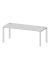 Schreibtisch Comfort EVO, manuell höhenverstellbar, 73-85,5cm (H), 200x80cm (BxT), rechteckig, lichtgrau / silber