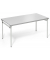 Klapptisch, 160x80cm (BxT), 72cm (H), Holz, rechteckig, lichtgrau / silber