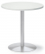 Konferenztisch 278721, 72cm (H), 70x70cm (BxT), 3 Personen, rund, weiß / alusilber