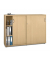 Schiebet&uuml;renschrank MULTI M pro 278080, abschlie&szlig;bar, 2x3 OH, buche, 160x114x42cm (BxHxT)