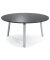 Konferenztisch DESKIN RIO, 73,5cm (H), 120x120cm (BxT), 6 Personen, rund, anthrazit / silber