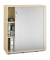 Rollladenschrank MULTI M pro 270194, abschlie&szlig;bar, 3 OH, ahorn/alusilber, 100x114x42cm BxHxT)
