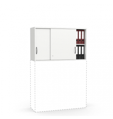 Aufsatzschrank MULTI M 271930, abschlie&szlig;bar, 2x3 OH, wei&szlig;, 120x71x42cm (BxHxT)