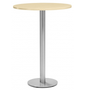 Stehtisch PARMA 287718 112,5cm (H), Ø 80cm (BxT), rund, ahorn / silber