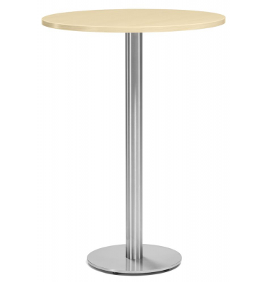 Stehtisch PARMA 287718 112,5cm (H), Ø 80cm (BxT), rund, ahorn / silber