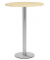 Stehtisch PARMA 287718 112,5cm (H), Ø 80cm (BxT), rund, ahorn / silber