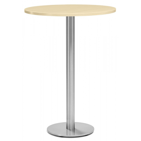 4251635636935 - Stehtisch PARMA 287718 1125cm (H) 80x80cm (BxT) rund ahorn   silber 4251635636935 Deskin