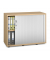 Rollladenschrank MULTI M pro 270187, abschlie&szlig;bar, 2 OH, buche/alusilber, 100x78x42cm (BxHxT)