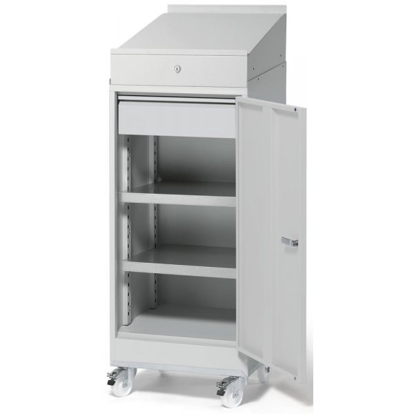 4251635637642 - Stehpult 129cm (H) 50x50cm (BxT) lichtgrau lichtgrau 4251635637642 Deskin 4251635637642 - Stehpult 129cm (H) 50x50cm (BxT) lichtgrau lichtgrau 4251635637642 Deskin