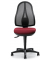 Bürodrehstuhl COMFORT NET, rot / schwarz, bis 110kg, ohne Kopfstütze