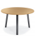 Konferenztisch DESKIN RIO, 73,5cm (H), 120x120cm (BxT), 6 Personen, rund, buche / anthrazit