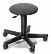 Hocker 211103, anthrazit, mit Rollen, höhenverstellbar, bis 120kg