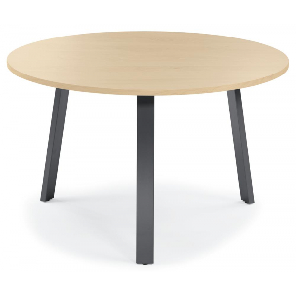 4251635639622 - Konferenztisch 281543 735cm (H) 5 Personen rund ahorn   anthrazit 4251635639622 Deskin