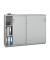 Schiebet&uuml;renschrank MULTI M pro 278079, abschlie&szlig;bar, 2x3 OH, lichtgrau, 160x114x42cm (BxHxT)