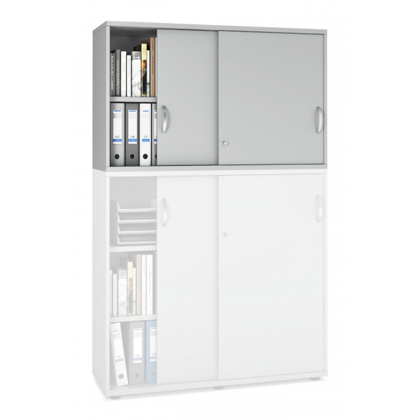 4251635640673 - Schiebetüren-Aufsatzschrank MULTI M pro 4251635640673 Deskin 27