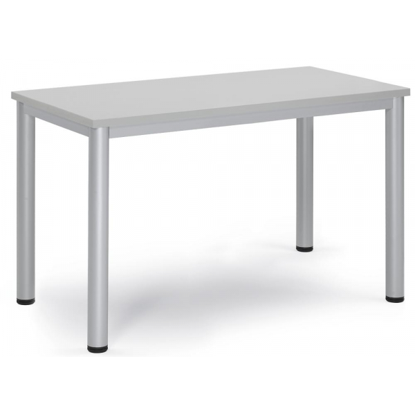 4251635640680 - Besprechungstisch BASE-MODUL Q 72cm (H) 120x70cm (BxT) 6 Personen rechteckig lichtgrau   silber 4251635640680 Deskin