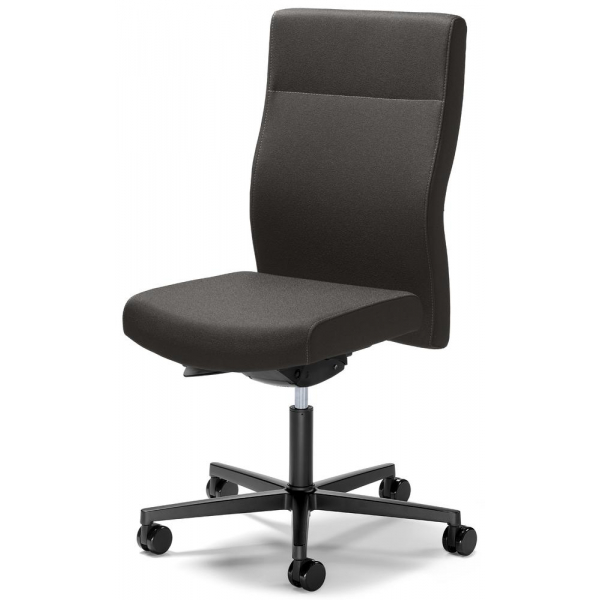 4251635640871 - Bürodrehstuhl D001 dunkelgrau   schwarz bis 110kg ohne Kopfstütze 4251635640871 Deskin