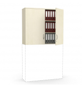 Aufsatzschrank MULTI M 275040, abschlie&szlig;bar, 2x3 OH, ahorn, 120x105,5x42cm (BxHxT)
