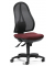 Bürodrehstuhl COMFORT NET, schwarz/bordeaux / schwarz, bis 110kg, ohne Kopfstütze