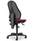 Bürodrehstuhl COMFORT NET, schwarz/bordeaux / schwarz, bis 110kg, ohne Kopfstütze