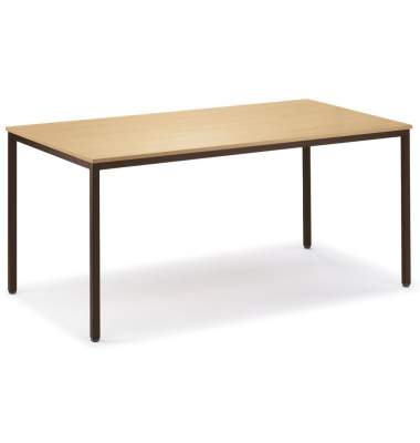 Besprechungstisch 217251, 72cm (H), 120x80cm (BxT), 6 Personen, rechteckig, buche / sepiabraun