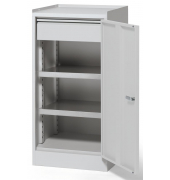 Stahlschrank WS PROFI SYSTEM 260641, abschlie&szlig;bar, lichtgrau, 50x100x50cm (BxHxT)