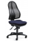 Bürodrehstuhl COMFORT NET, schwarz/dunkelblau / schwarz, bis 110kg, ohne Kopfstütze