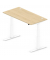 Sitz-Steh-Schreibtisch Comfort Multi M Pro, elektrisch höhenverstellbar, 64-130cm (H), 160x80cm (BxT), rechteckig, buche / weiß