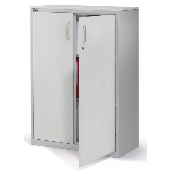 4251635644312 - Flügeltürenschrank CONCEPT LINE 270239 abschließbar 3 OH lichtgrau 80x116x42cm (BxHxT) 4251635644312 Deskin