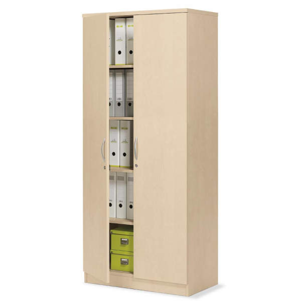 Deskin Flügeltürenschrank MULTI M 258974, abschließbar, 5 OH, ahorn, 40x183,5x42cm (BxHxT) 4251635644725 Deskin