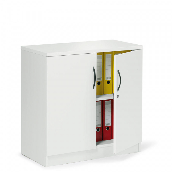 4251635645784 - Flügeltürenschrank MULTI M 258488 abschließbar 2 OH weiß 80x805x42cm (BxHxT) 4251635645784 Deskin