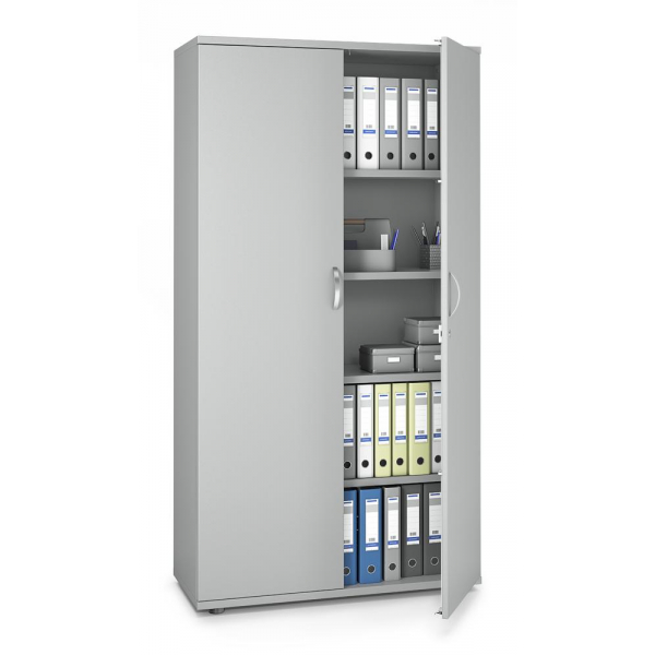 4251635646699 - Flügeltürenschrank MULTI M pro 270141 abschließbar 5 OH lichtgrau 100x189x42cm (BxHxT) 4251635646699 Deskin