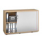 Rollladenschrank MULTI M pro 270190, abschlie&szlig;bar, 2x2 OH, buche/alusilber, 120x78x42cm (BxHxT)