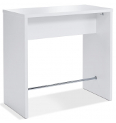 Bistrotisch, 113cm (H), 100x60cm (BxT), rechteckig, wei&szlig; / wei&szlig;