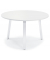 Konferenztisch DESKIN RIO, 73,5cm (H), 100x100cm (BxT), 5 Personen, rund, wei&szlig; / wei&szlig;