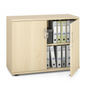 Aktenschrank MULTI M pro 278063, abschlie&szlig;bar, 2 OH, ahorn, 100x78x42cm (BxHxT)