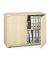 Aktenschrank MULTI M pro 278063, abschlie&szlig;bar, 2 OH, ahorn, 100x78x42cm (BxHxT)