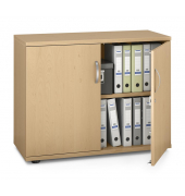 Aktenschrank MULTI M pro 278062, abschlie&szlig;bar, 2 OH, buche, 100x78x42cm (BxHxT)