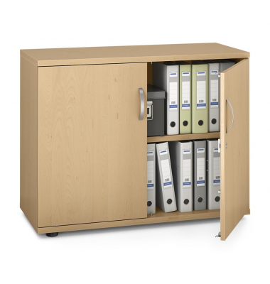Aktenschrank MULTI M pro 278062, abschlie&szlig;bar, 2 OH, buche, 100x78x42cm (BxHxT)