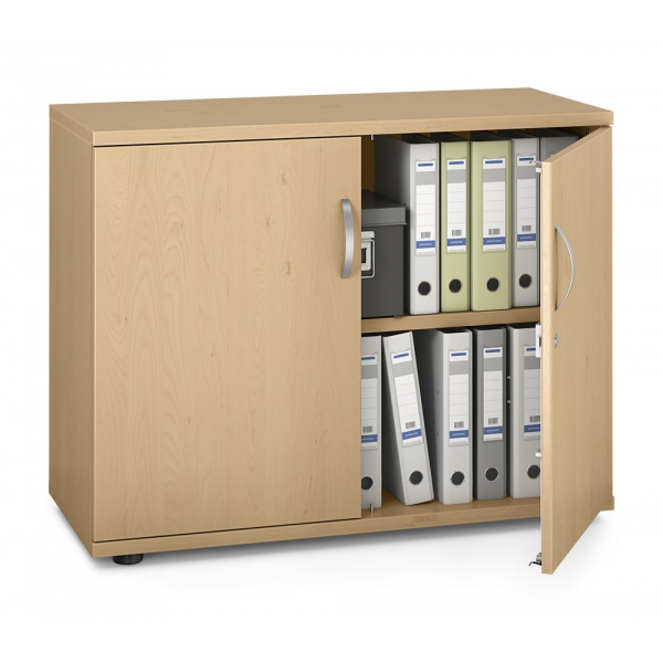 4251635651426 - Flügeltürenschrank MULTI M pro 278062 abschließbar 2 OH buche 100x78x42cm (BxHxT) 4251635651426 Deskin