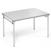 Klapptisch, 72cm (H), 120x80cm (BxT), rechteckig, lichtgrau / lichtgrau