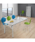 Klapptisch 284183, 72cm (H), 120x80cm (BxT), rechteckig, lichtgrau / lichtgrau