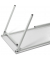 Klapptisch 284189, 72cm (H), 140x70cm (BxT), rechteckig, lichtgrau / silber