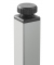 Klapptisch 284189, 72cm (H), 140x70cm (BxT), rechteckig, lichtgrau / silber