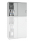 Aufsatzschrank MULTI M pro 278082, abschlie&szlig;bar, 2x2 OH, lichtgrau, 100x75x42cm (BxHxT)