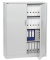 Stahlschrank BASE L 220950, abschlie&szlig;bar, 4 OH, lichtgrau, 120x156x42cm (BxHxT)