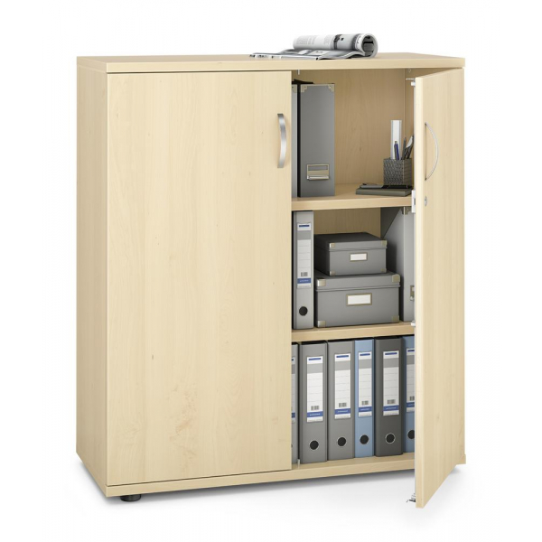 4251635653529 - Flügeltürenschrank MULTI M pro 270134 abschließbar 3 OH ahorn 100x114x42cm BxHxT) 4251635653529 Deskin