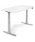 Sitz-Steh-Besprechungstisch 286992, elektrisch höhenverstellbar 64-130cm (H), 200x100cm (BxT), 8 Personen, Tonnenform, weiß / si